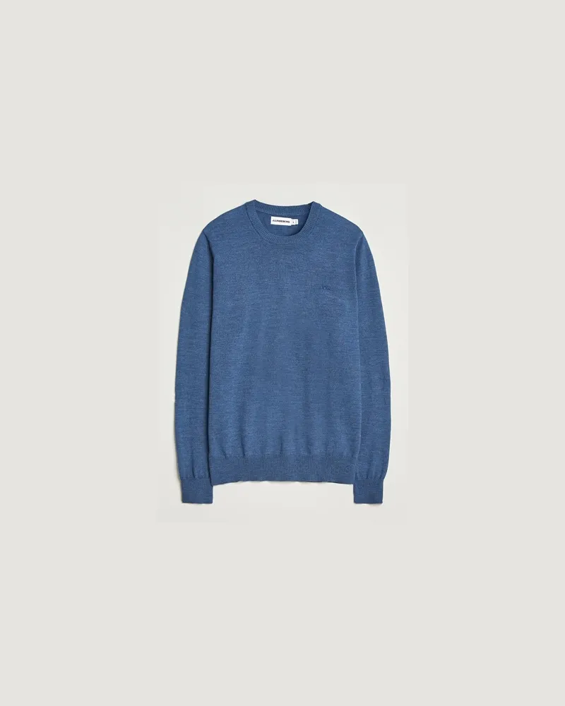 J.Lindeberg Keane Merino Crew Neck Vintage Indigo Blau