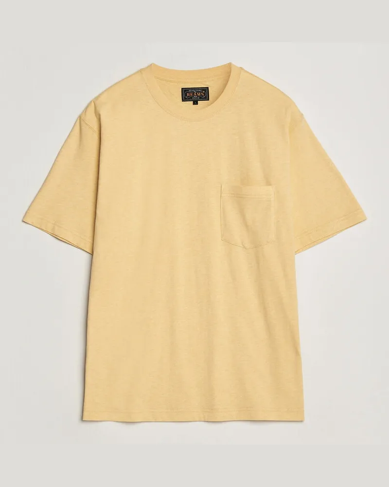 Beams Plus Pocket Tee Yellow Gelb