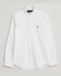 Ralph Lauren Slim Fit Garment Dyed Oxford Shirt White Weiß