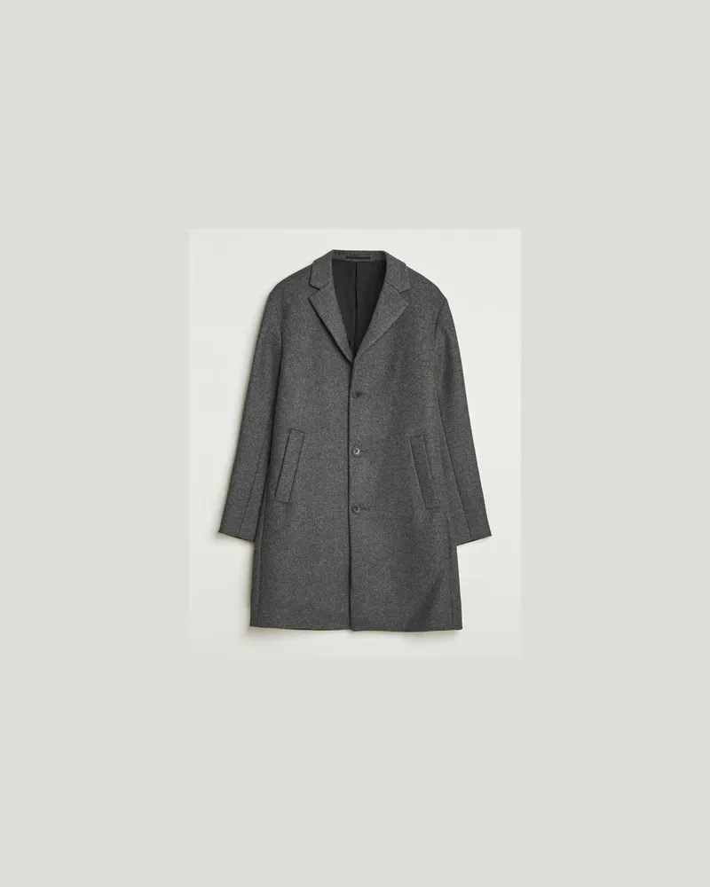 NN 07 Austin Wool Coat Grey Melange Grau