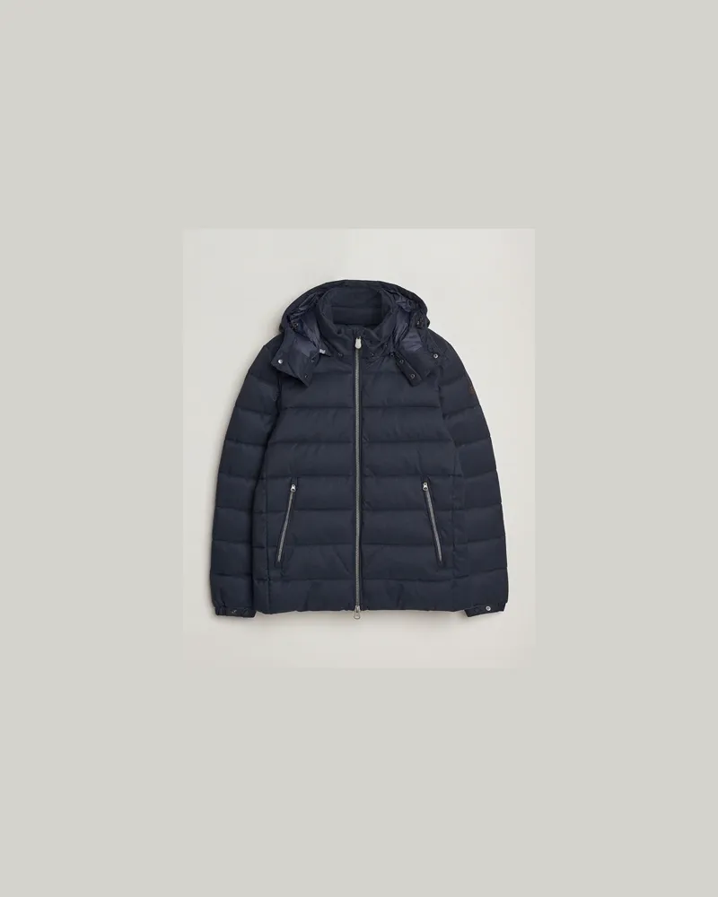 Save The Duck Constantin Padded Flannel Jacket Navy Blue Melange Blau