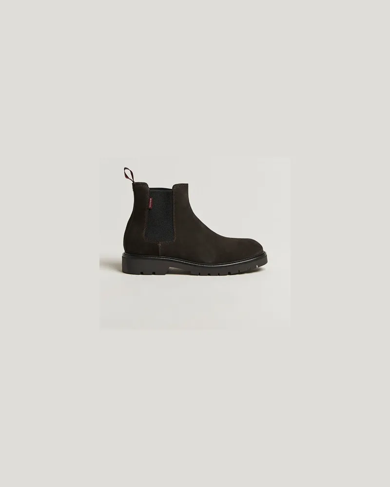 Paul Smith Xenon Suede Chelsea Boot Dark Brown Braun