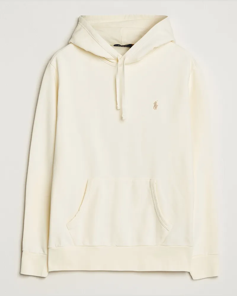 Ralph Lauren Loopback Terry Hoodie Clubhouse Cream Weiß