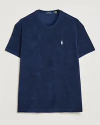 Ralph Lauren Baumwoll Terry Rundhals Tshirt Newport Navy Blau