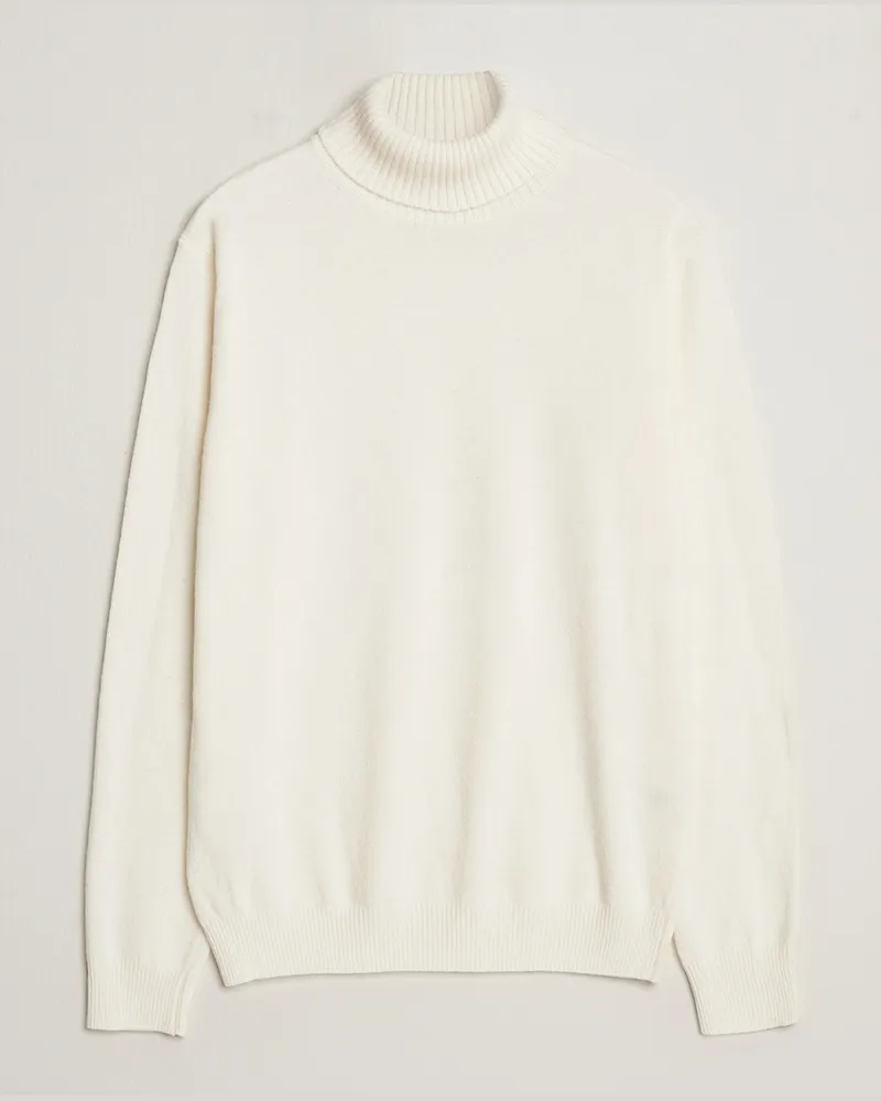 Oscar Jacobson Salim Wool/Cashmere Rollneck Creme Weiß