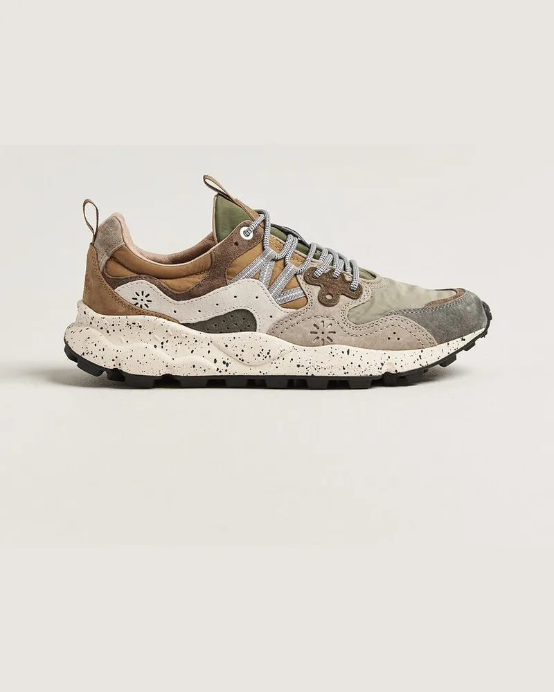 Flower MOUNTAIN Yamano 3 Suede/Nylon Sneaker Grey/Onion Grau