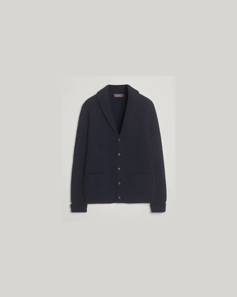 Morris Brayden Shawl Cardigan Navy Blau