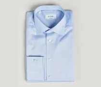 Contemporary Fit Shirt Double Cuff Blue