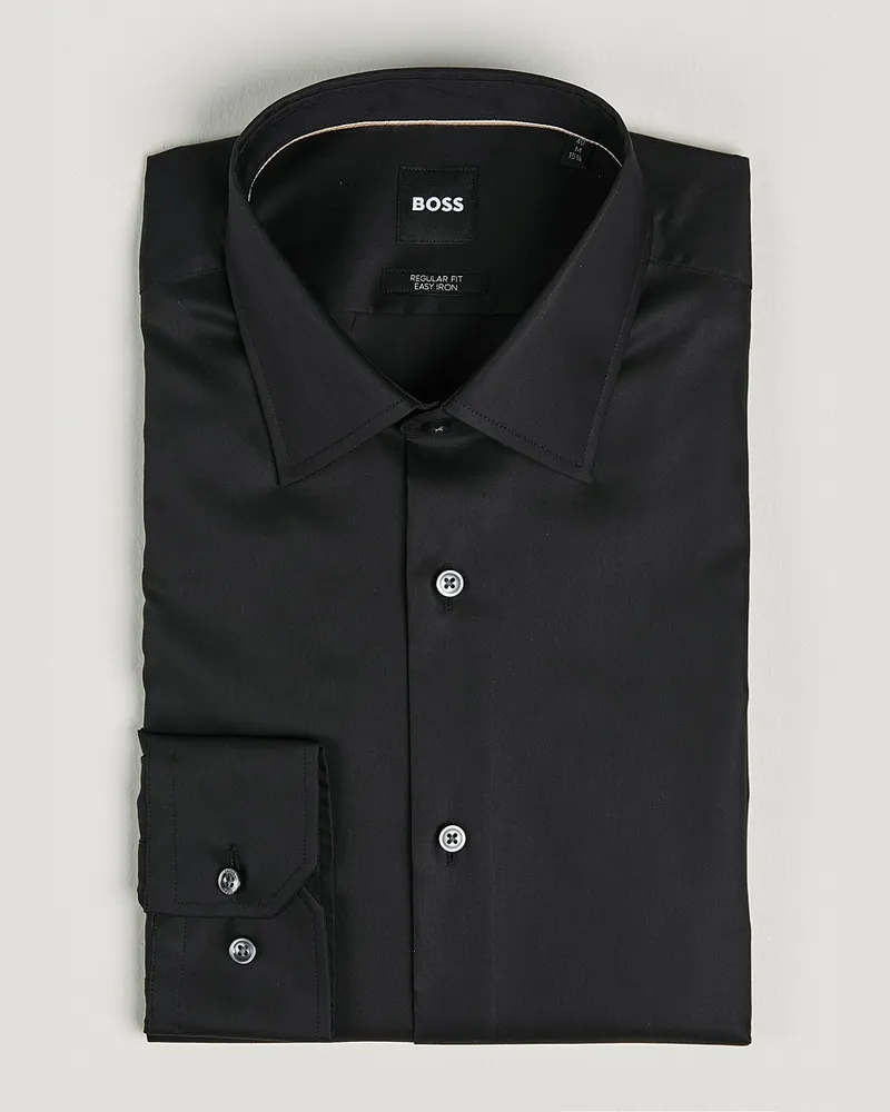 HUGO BOSS Joe Regular Fit Shirt Black Schwarz