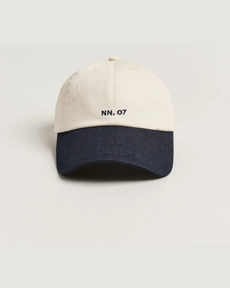 NN 07 Logo Cap Raw Indigo Blau