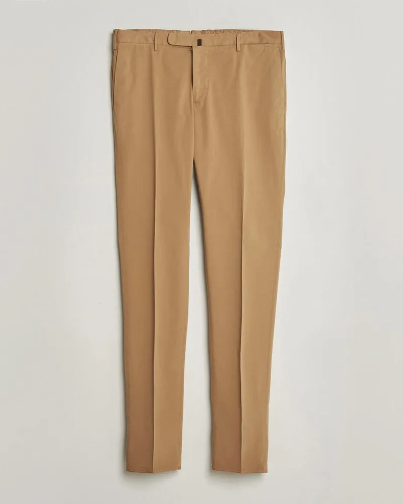 Incotex Slim Fit Comfort Chinos Khaki Braun