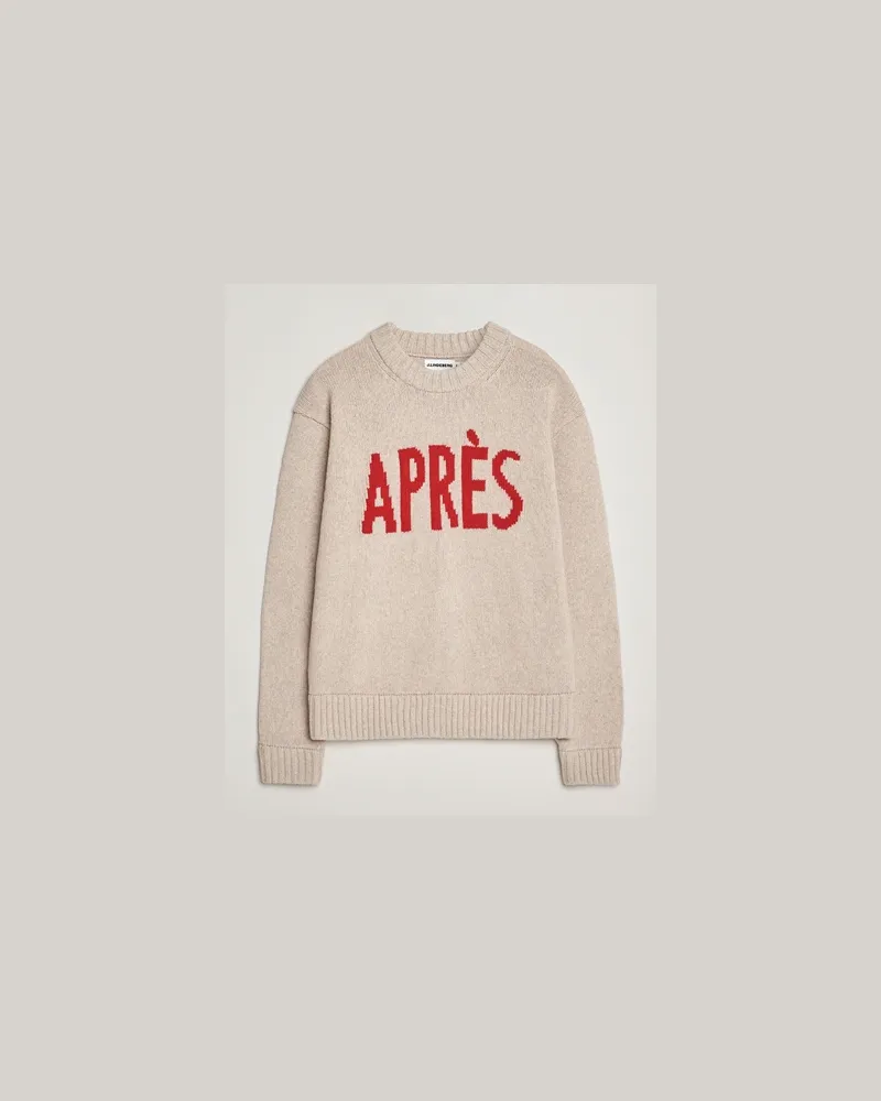 J.Lindeberg Fabian Graphic Knitted Sweater Moonbeam Beige
