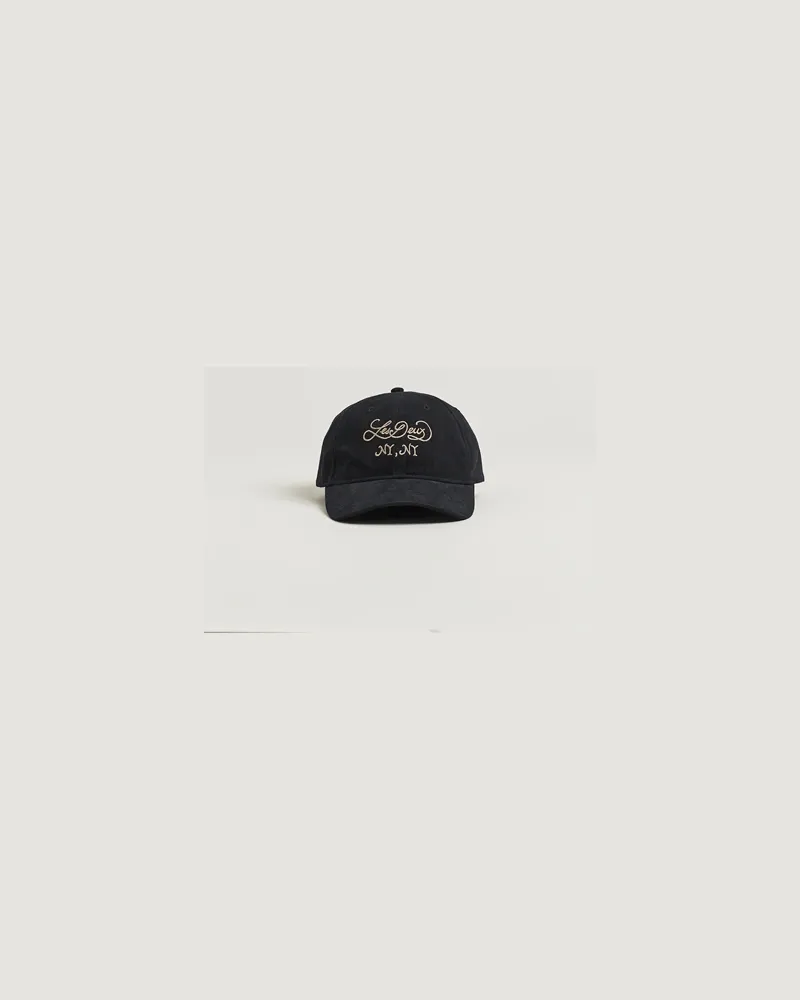 LES DEUX Orchard Dad Cap Black Schwarz