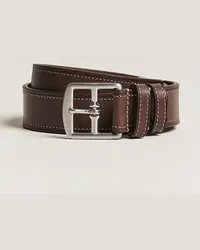 Anderson's Bridle Stiched 3,5 cm Leder Belt Brown Braun