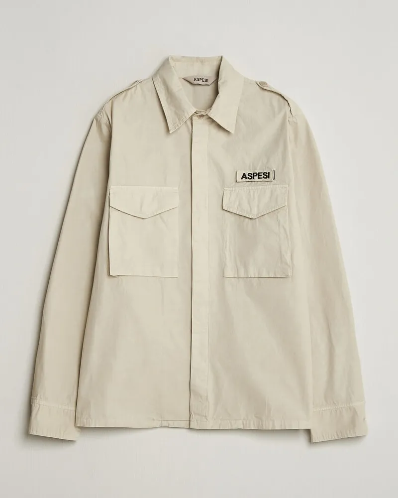 ASPESI Cotton Field Shirt Sand Beige