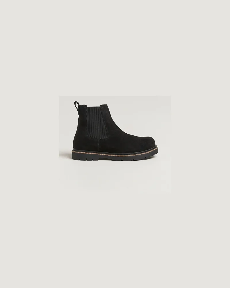 Birkenstock Highwood Suede Chelsea Boot Black Schwarz