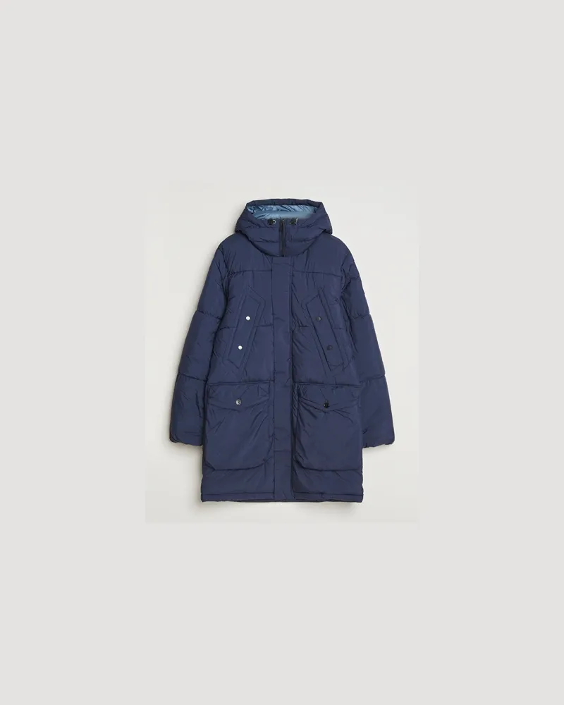 Paul Smith Fibre Down Hooded Parka Dark Blue Blau