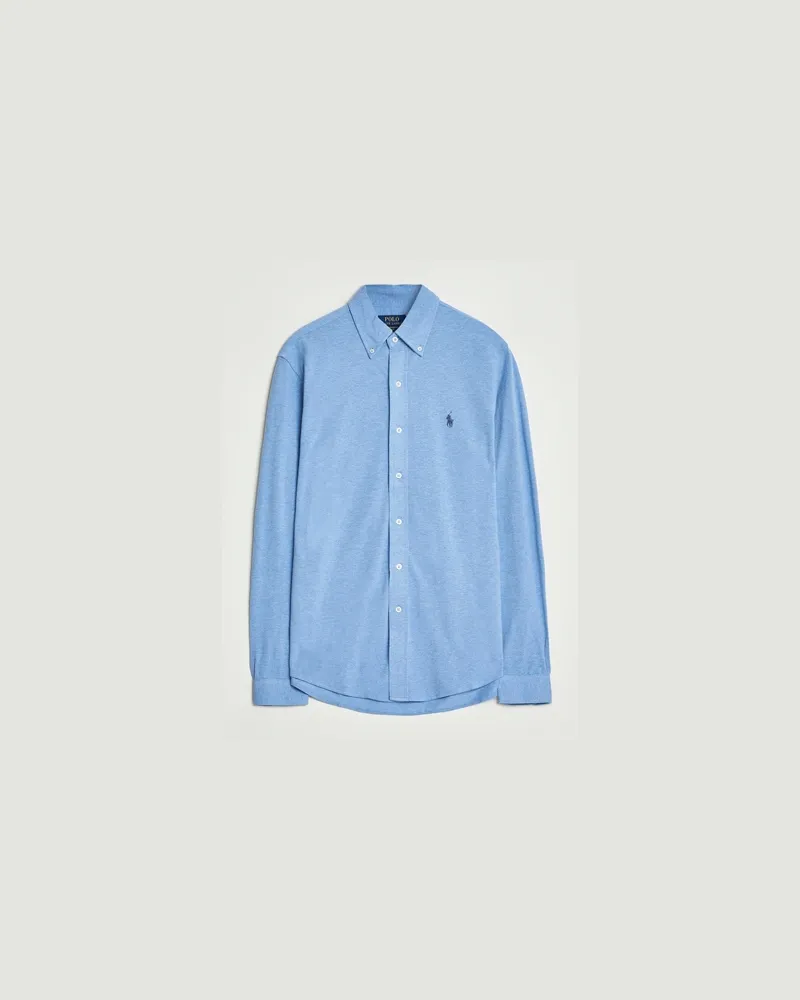 Ralph Lauren Featherweight Mesh Shirt Soft Royal Heather Blau