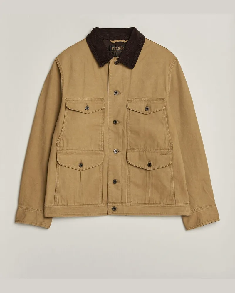 Filson Rustic Canvas Journeyman Canvas Jacket Antique Bronze Beige