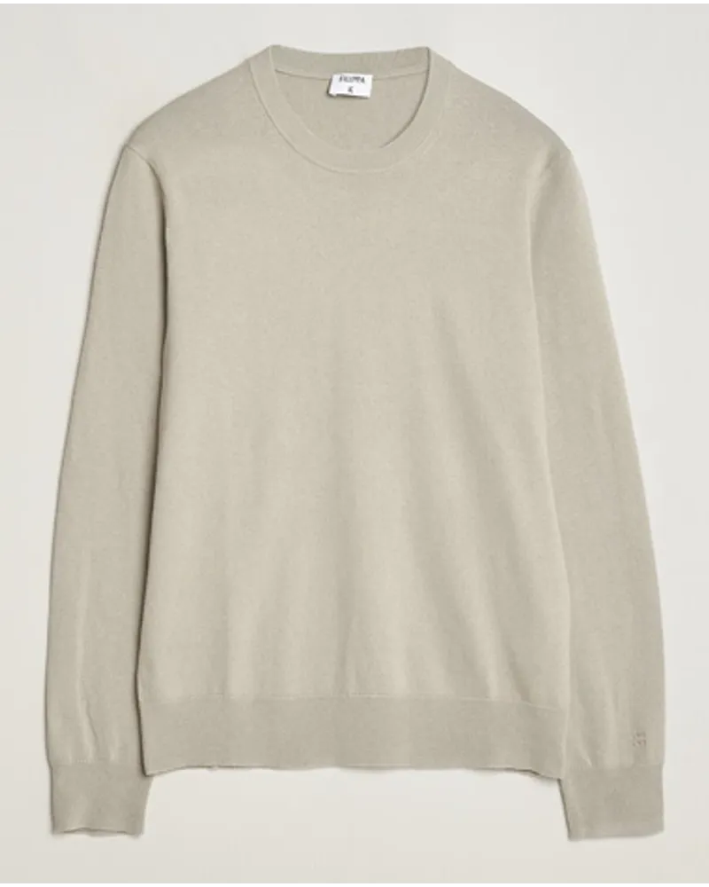 Filippa K Baumwoll Merino Sweater Light Sage Grün