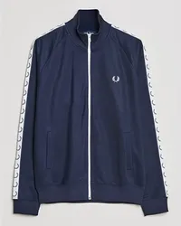 Fred Perry Taped Sweatjacke Carbon blue Blau