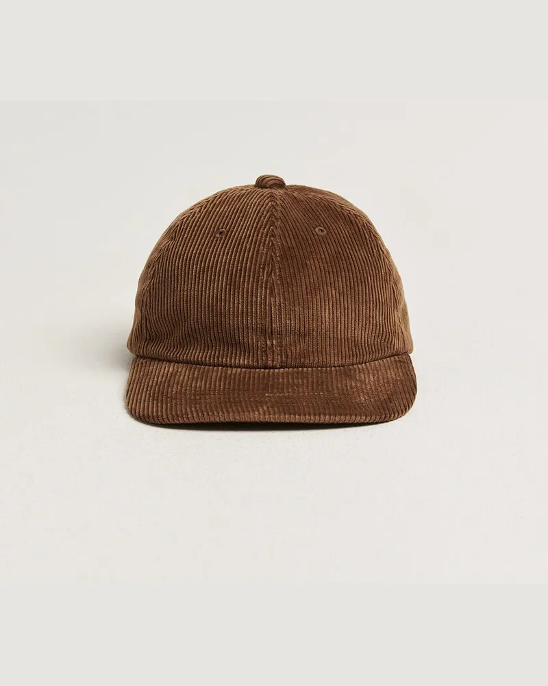 Beams Plus 6 Panel Corduroy Cap Brown Braun