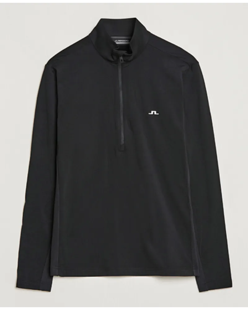 J.Lindeberg Luke Jersey Half Zip Black Schwarz