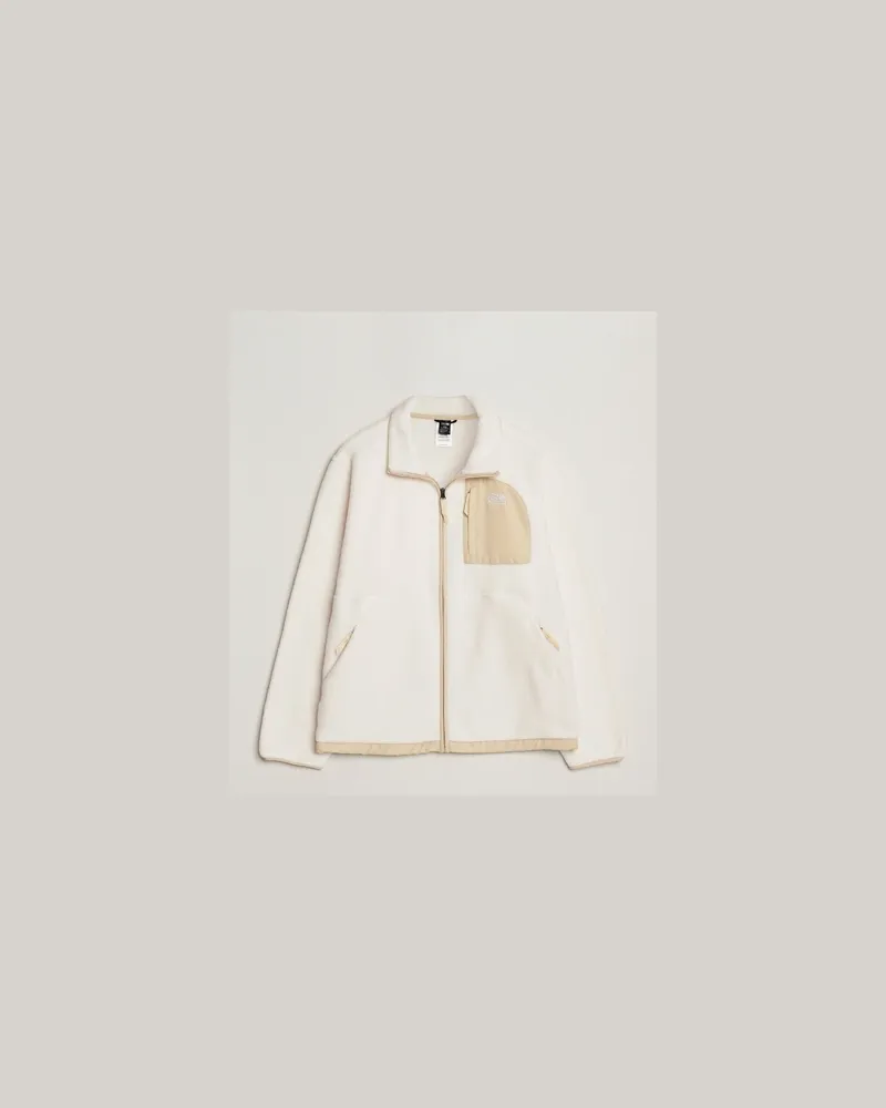 The North Face Yumiori Full Zip Fleece Off White Weiß