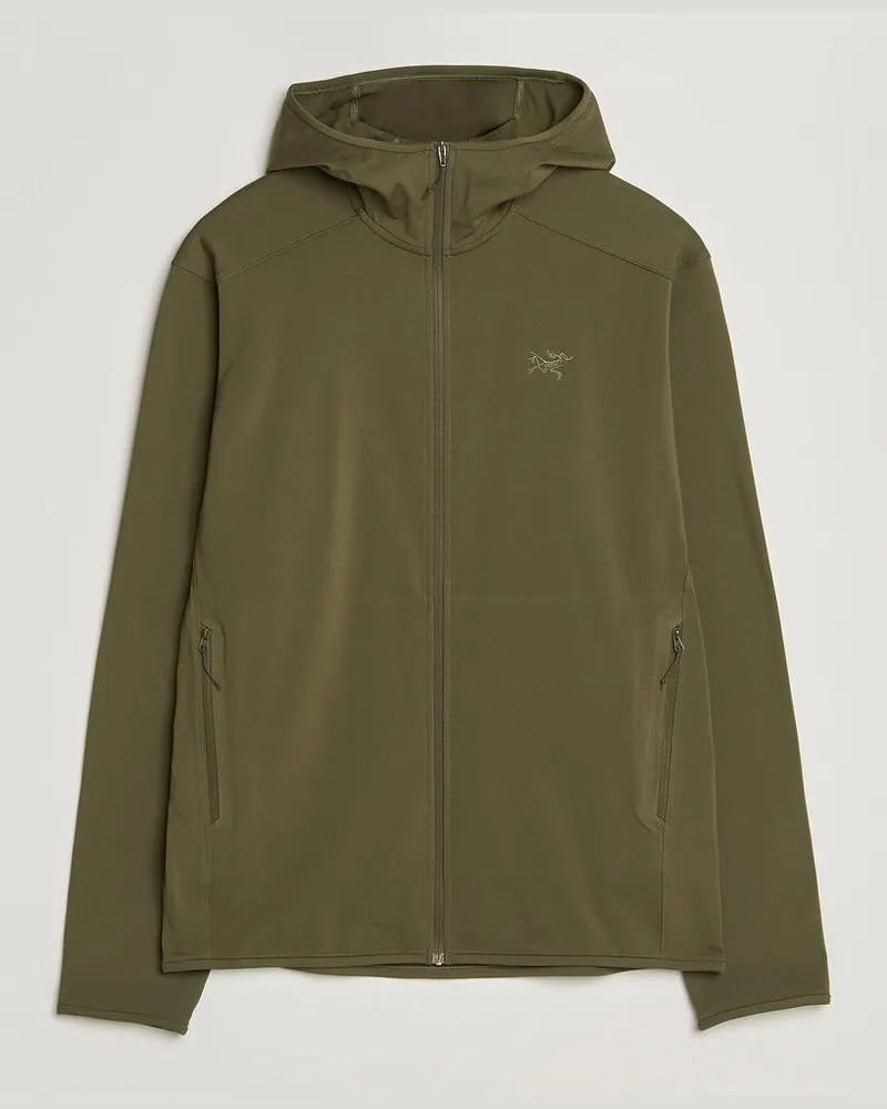 Arc'teryx Kyanite Lightweight Full Zip Hoodie Tatsu Grün