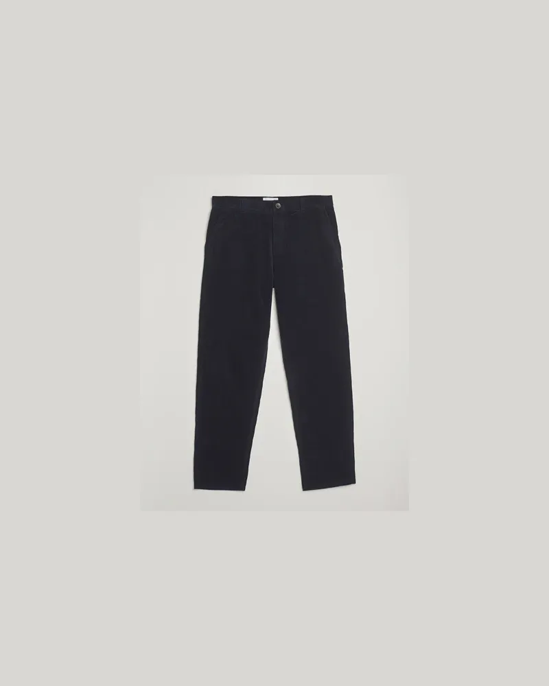 LES DEUX Kody Corduroy Pants Dark Navy Blau