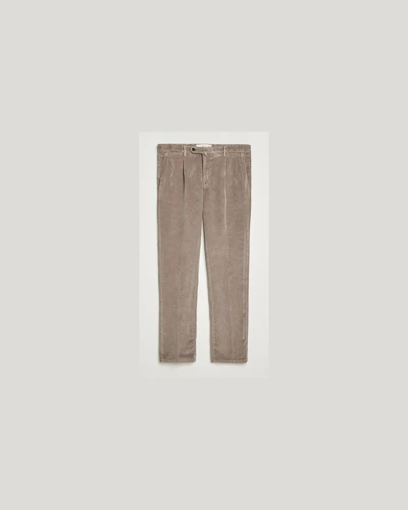 Briglia 1949 Easy Fit Corduroy Trousers Taupe Beige