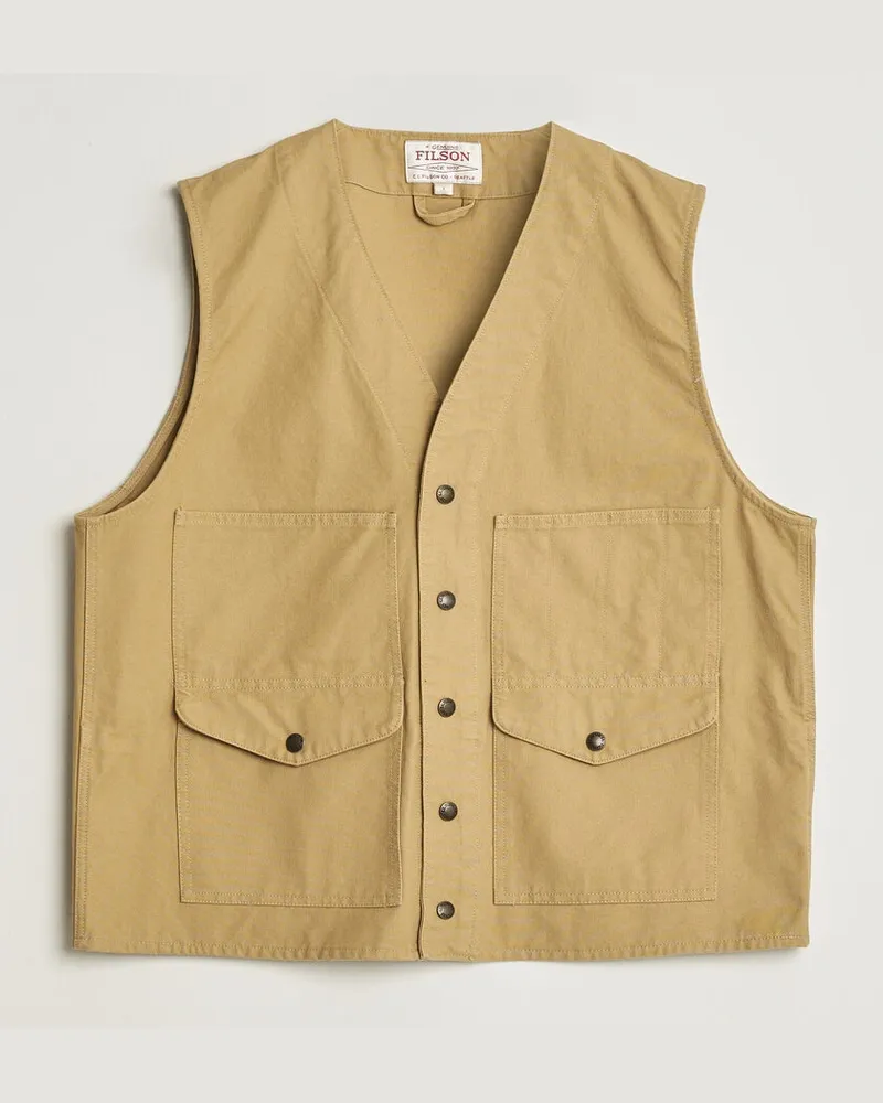 Filson Dry Tin Vest Tan Beige