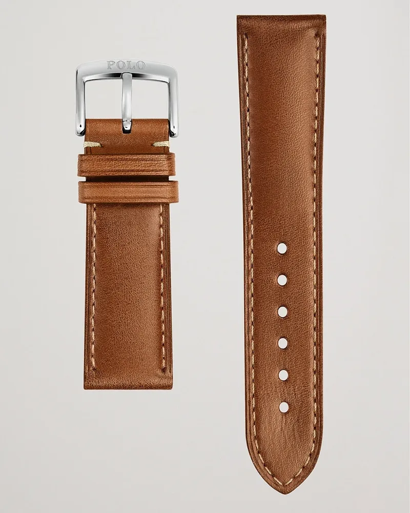 Ralph Lauren Sporting Leather Strap Used Burnished Braun
