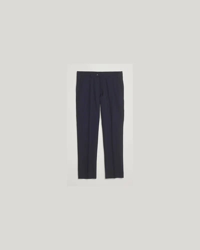 Oscar Jacobson Dandy Wool Trousers Blue Blau