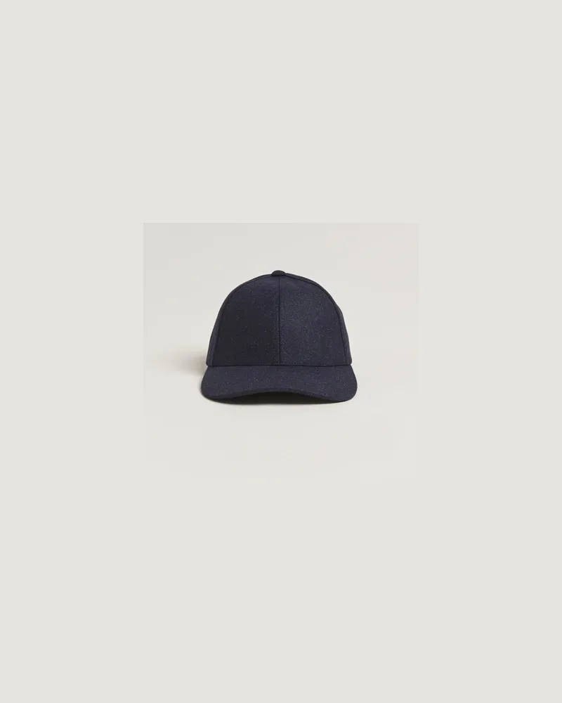 Varsity Headware Flannel Baseball Cap Dark Navy Blau