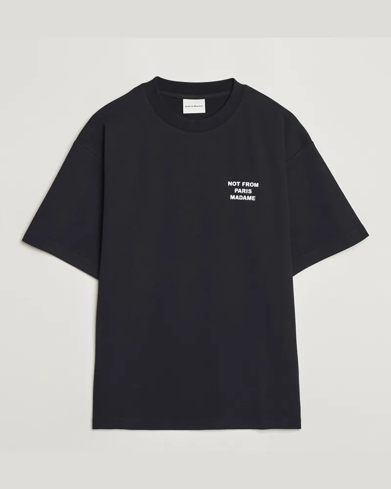 Drôle de Monsieur Slogan T-Shirt Black Schwarz