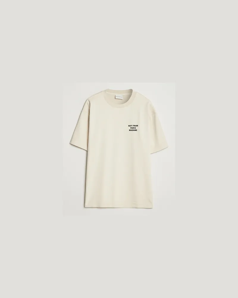 Drôle de Monsieur Slogan T-Shirt Mastic Beige