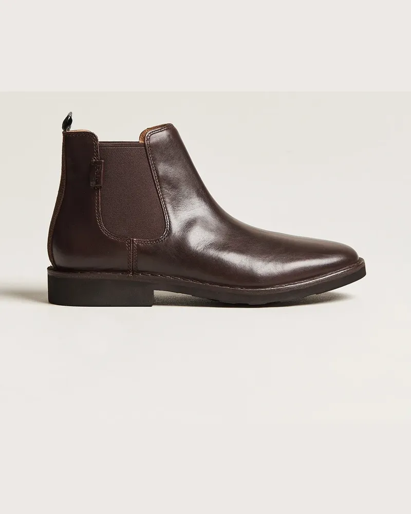 Ralph Lauren Talan Chelsea Boot Dark Brown Calf Braun