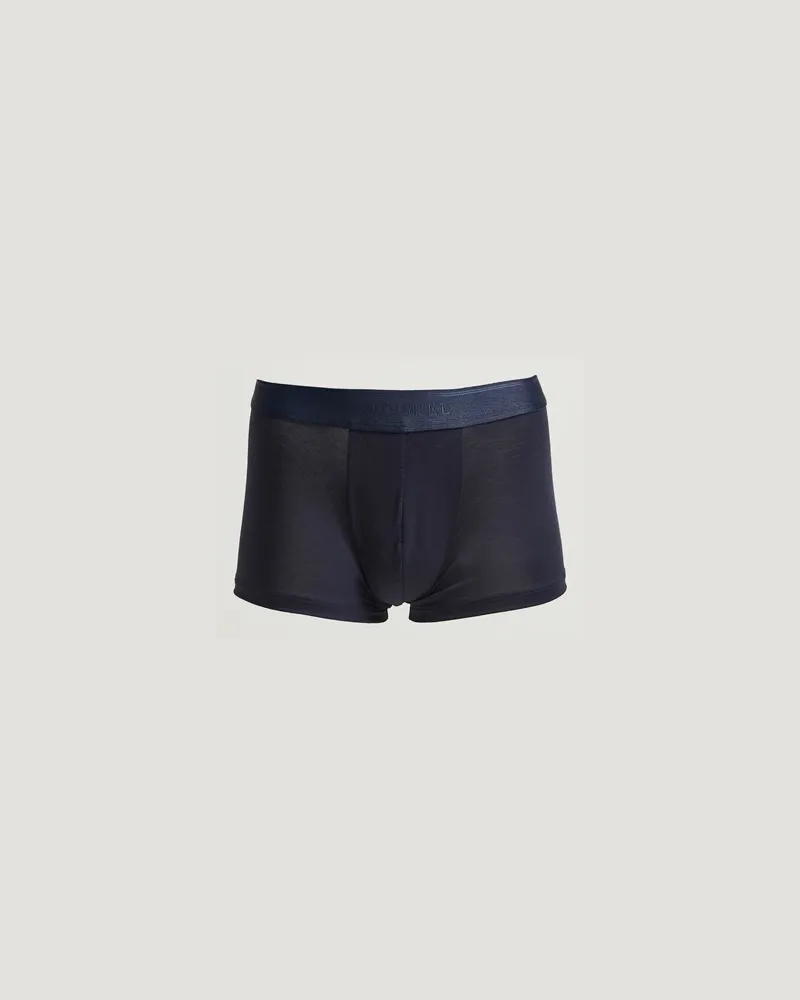 Sunspel Tencel Stretch Trunk Navy Blau