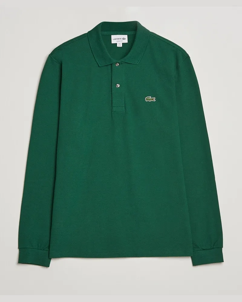 Lacoste Original Long Sleeve Polo Piké Green Grün