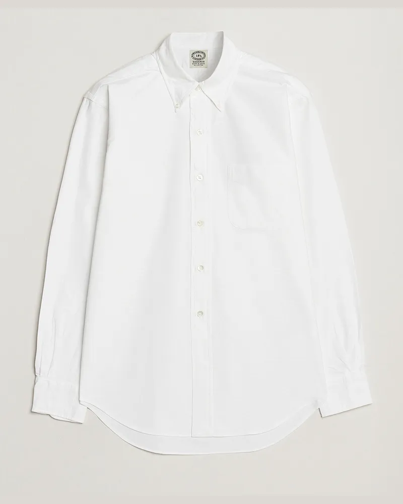 Kamakura Shirts Vintage Ivy Oxford Button Down Shirt White Weiß