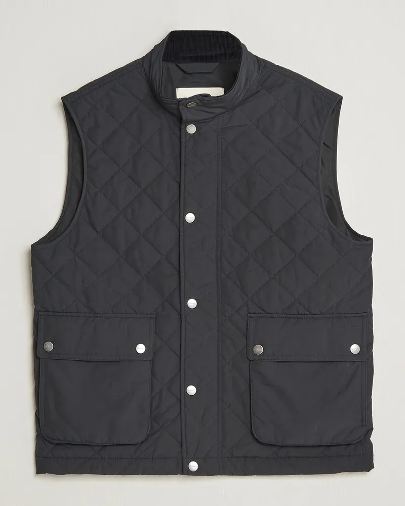 Gant Classic Quilted Vest Black Schwarz