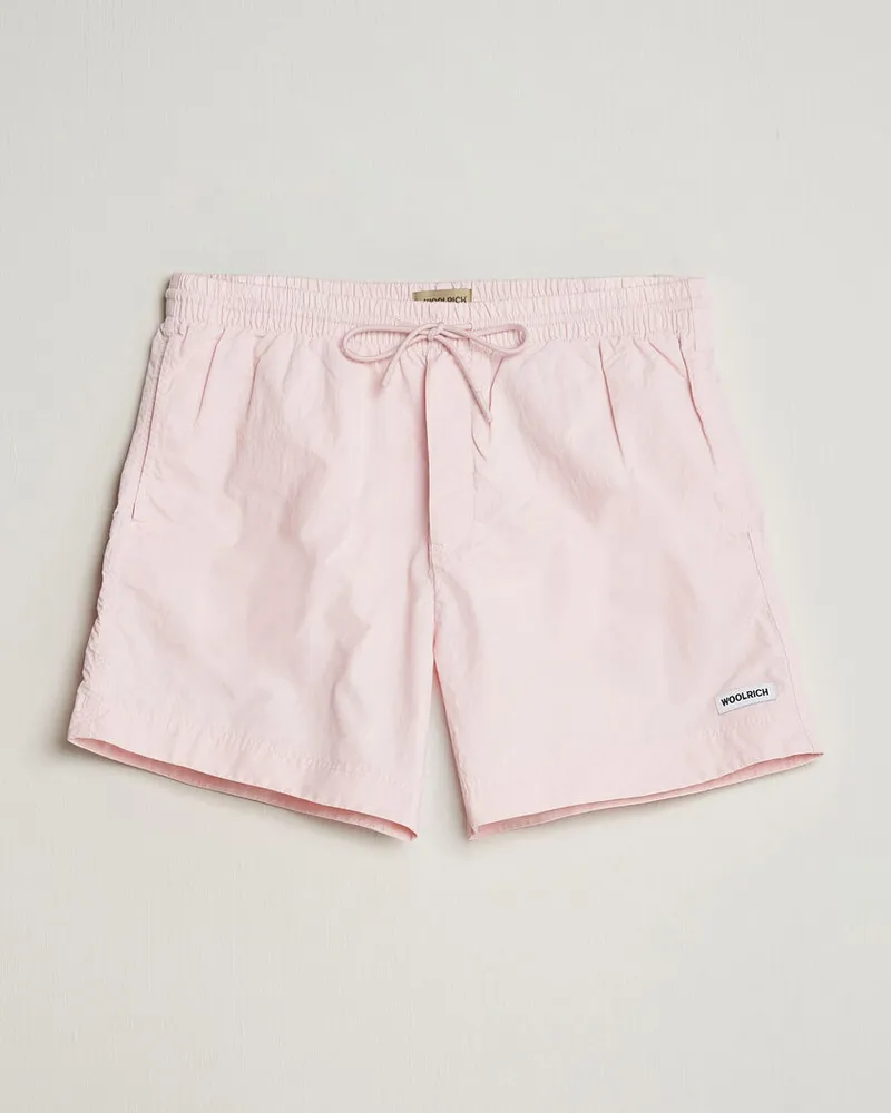 Woolrich Solid Garment Dyed Swimshorts Pale Lilac Rosa