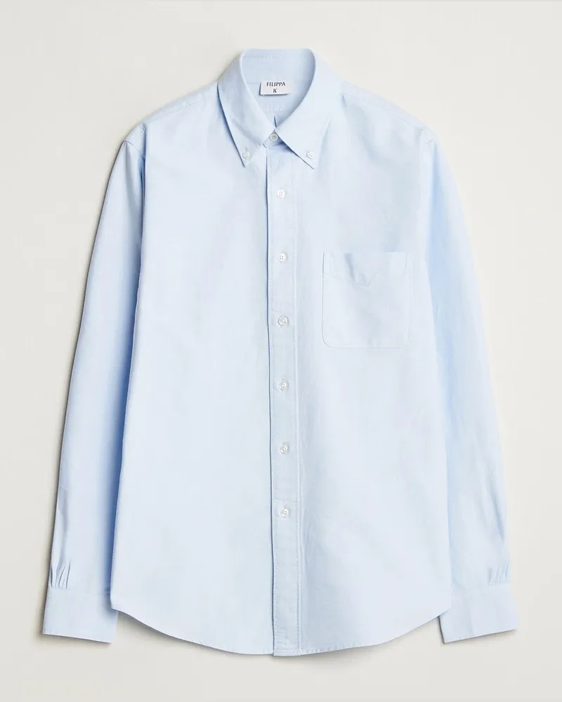 Filippa K Slim Oxford Shirt Light Blue Blau