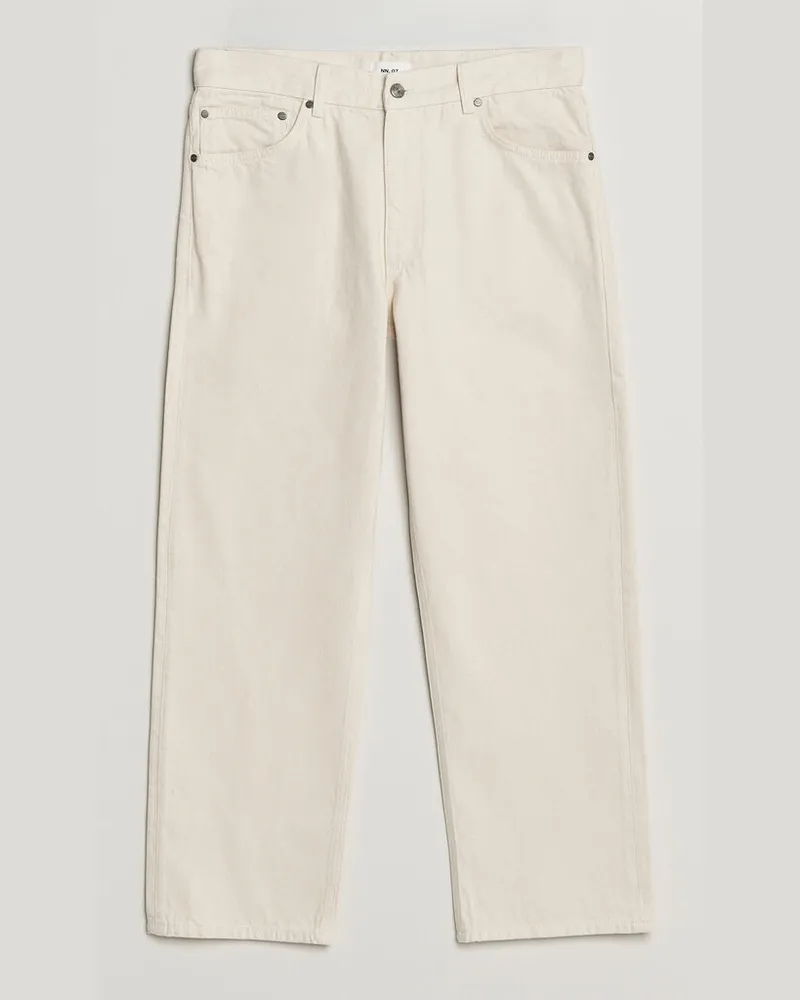 NN 07 Otis Relaxed Fit Jeans Ecru Weiß