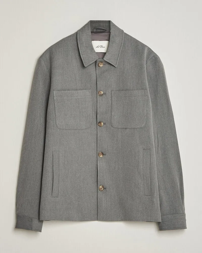 LES DEUX Marsielle Hybrid Jacket Grey Melange Grau