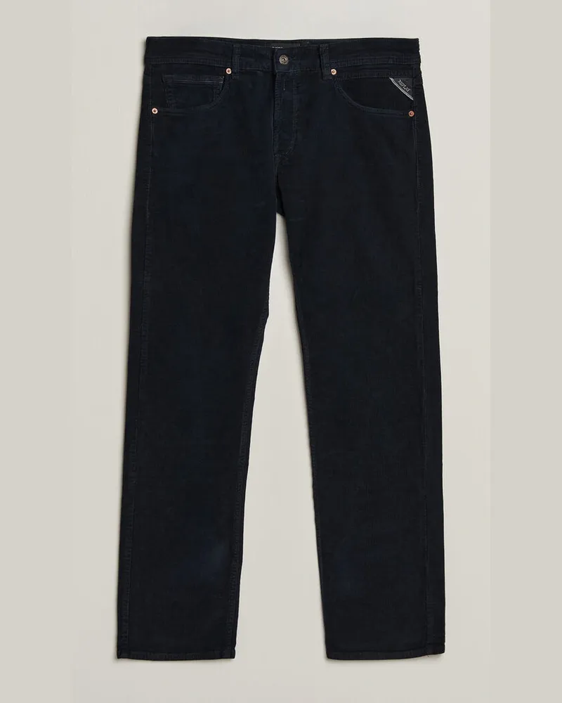 Replay Grover Corduroy 5-Pocket Pants Navy Blau