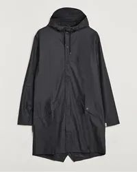 RAINS Long Jacket Black Schwarz