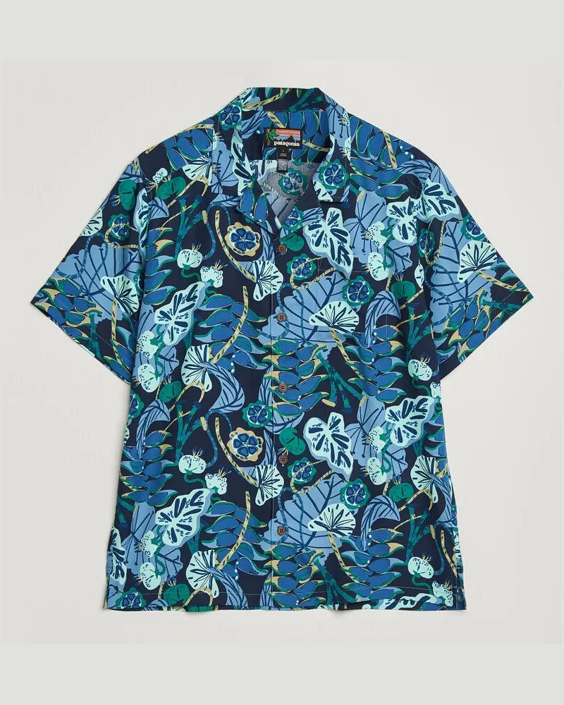 Patagonia Tidal Threads Short Sleeve Shirt New Navy Mehrfarbig