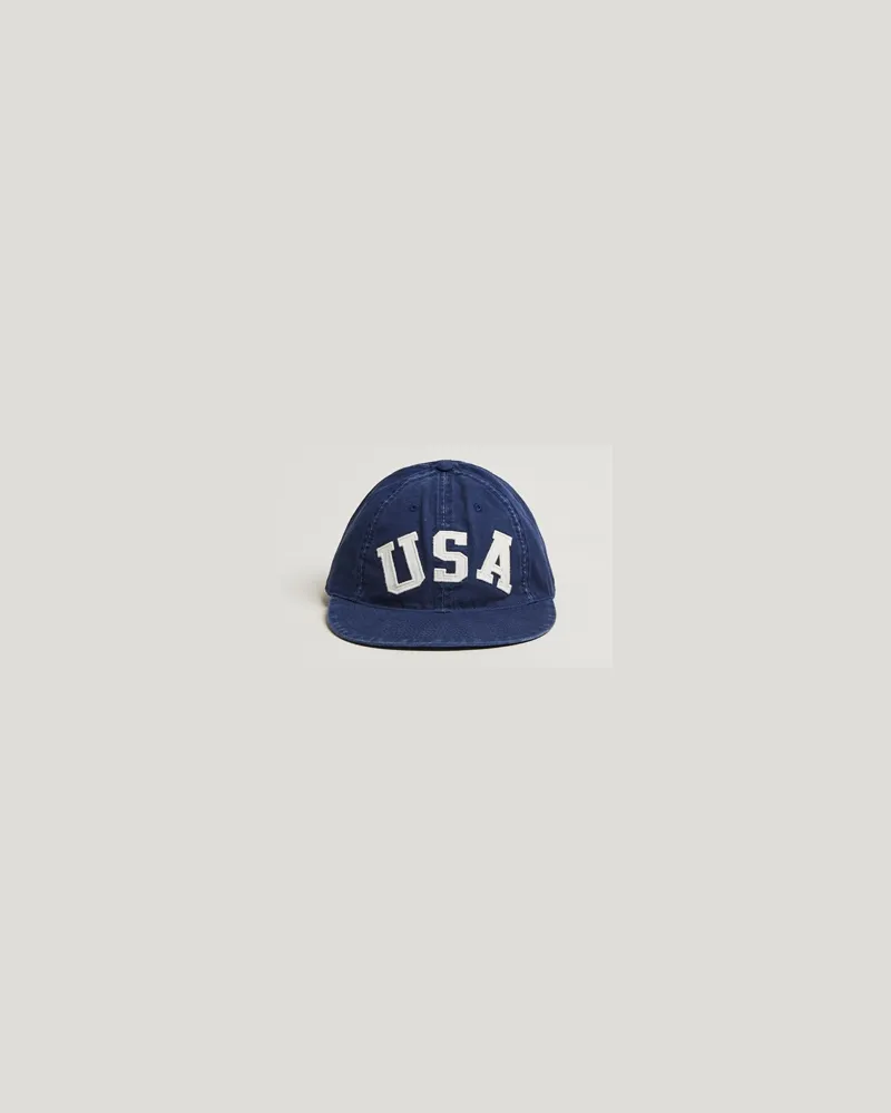 Ralph Lauren Cotton Twill USA Cap Newport Navy Blau